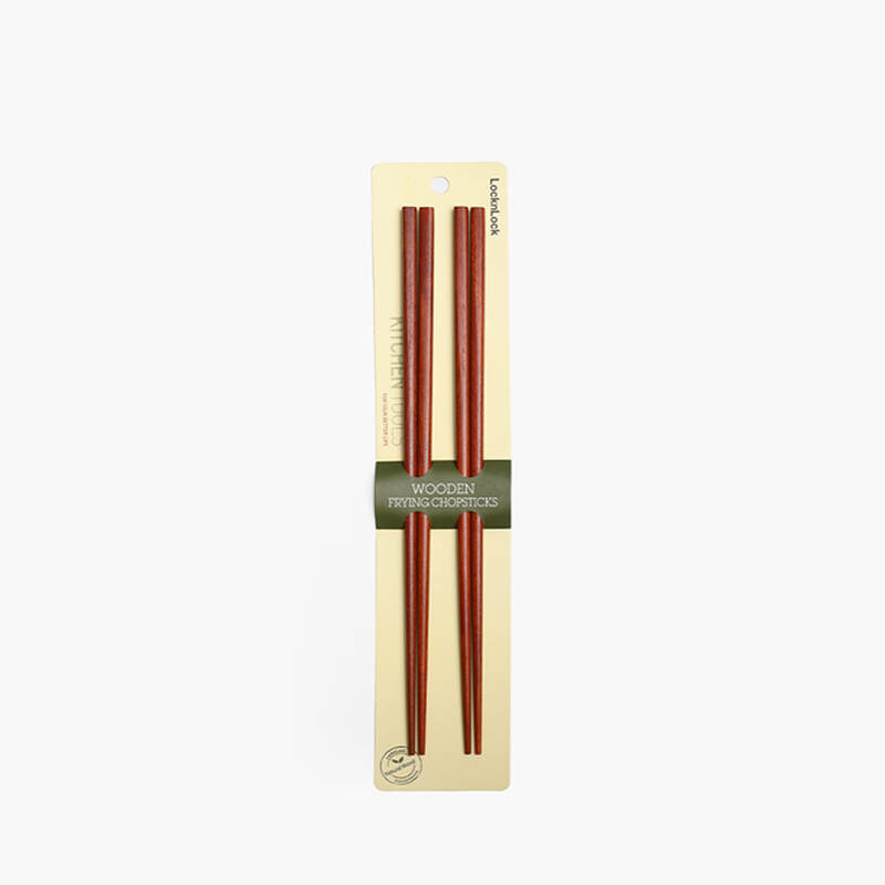 Bộ 2 Đôi Đũa Chiên Bằng Gỗ Rose Wood Dài 33cm - F00093, , large image number null